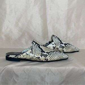Aquatalia 7 Snakeskin Mules